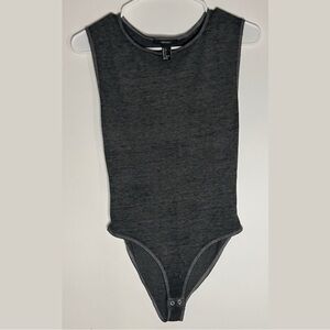 Forever 21 Gray Minimalist Bodysuit